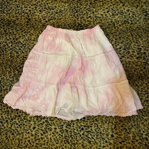 arizona tie dye mini skirt